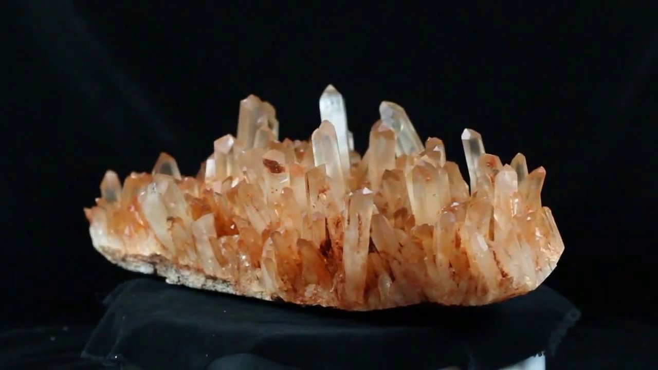 Tangerine Quartz Cluster - Item#58763 paleontology podcast