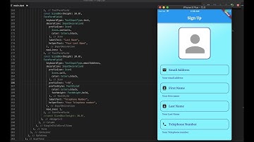 Google Flutter Tutorial Form Design