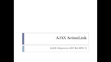 54 - AJAX ActionLink