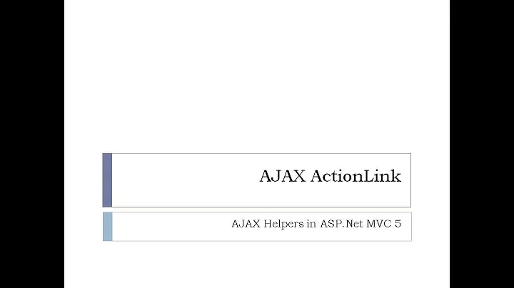 54 - AJAX ActionLink