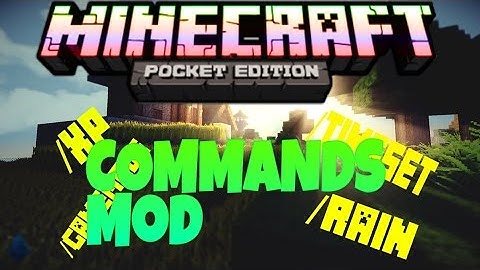COMMANDS IN MCPE 0.12  SAME AS PC | MINECRAFT PE 0.12.1 MOD