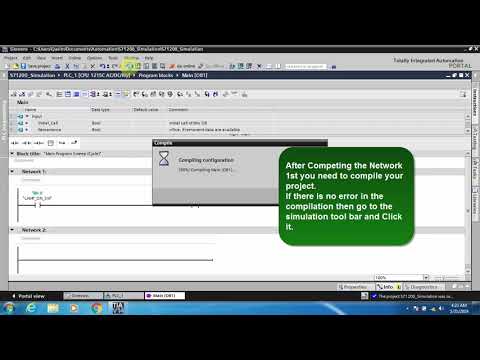 S71200 Simulation in TIA Portal (PLCSIM);Tia portal simulation;plcsim; tia portal plcsim without plc