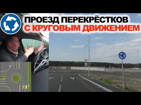 Перекрёстки с Круговым Движениям, Правила Проезда по Кольцу.