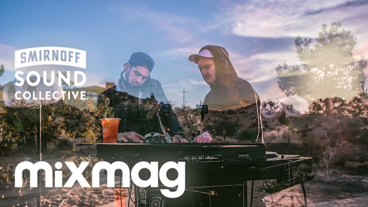 MK and AMTRAC sunset desert sets in The Lab at at Rancho V in Joshua Tree