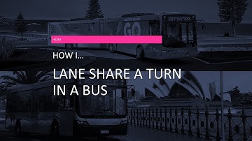 How I lane share a turn in a bus