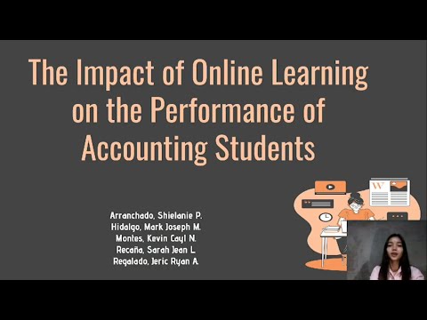 The Impact of Online Learning on the Performance of Accounting Students