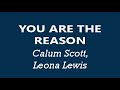 Calum Scott, Leona Lewis - You Are The Reason (Duet Version Video Lyrics)