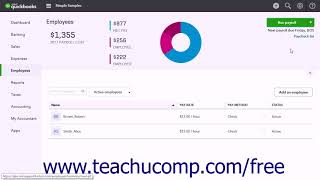 QuickBooks Online Plus 2017 Tutorial Adjusting Fringe Benefits Intuit Training