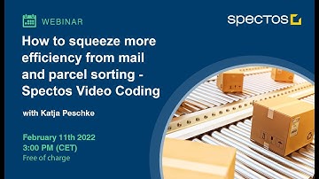How to squeeze more efficiency from mail and parcel sorting   Spectos Video Coding