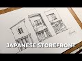 DRAWING JAPANESE STOREFRONT #02