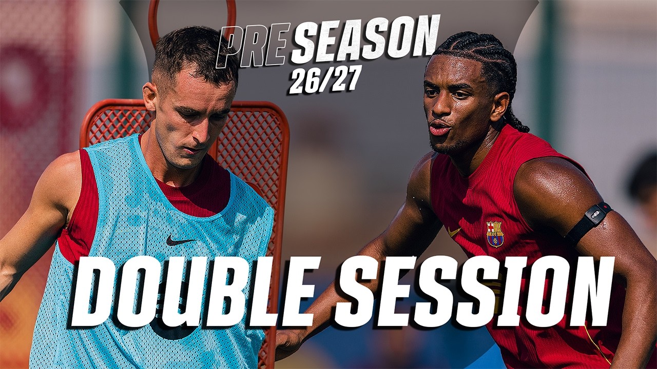 DOUBLE DOWN |  FC Barcelona's Second Day of Pre-Season 💪 🔵🔴