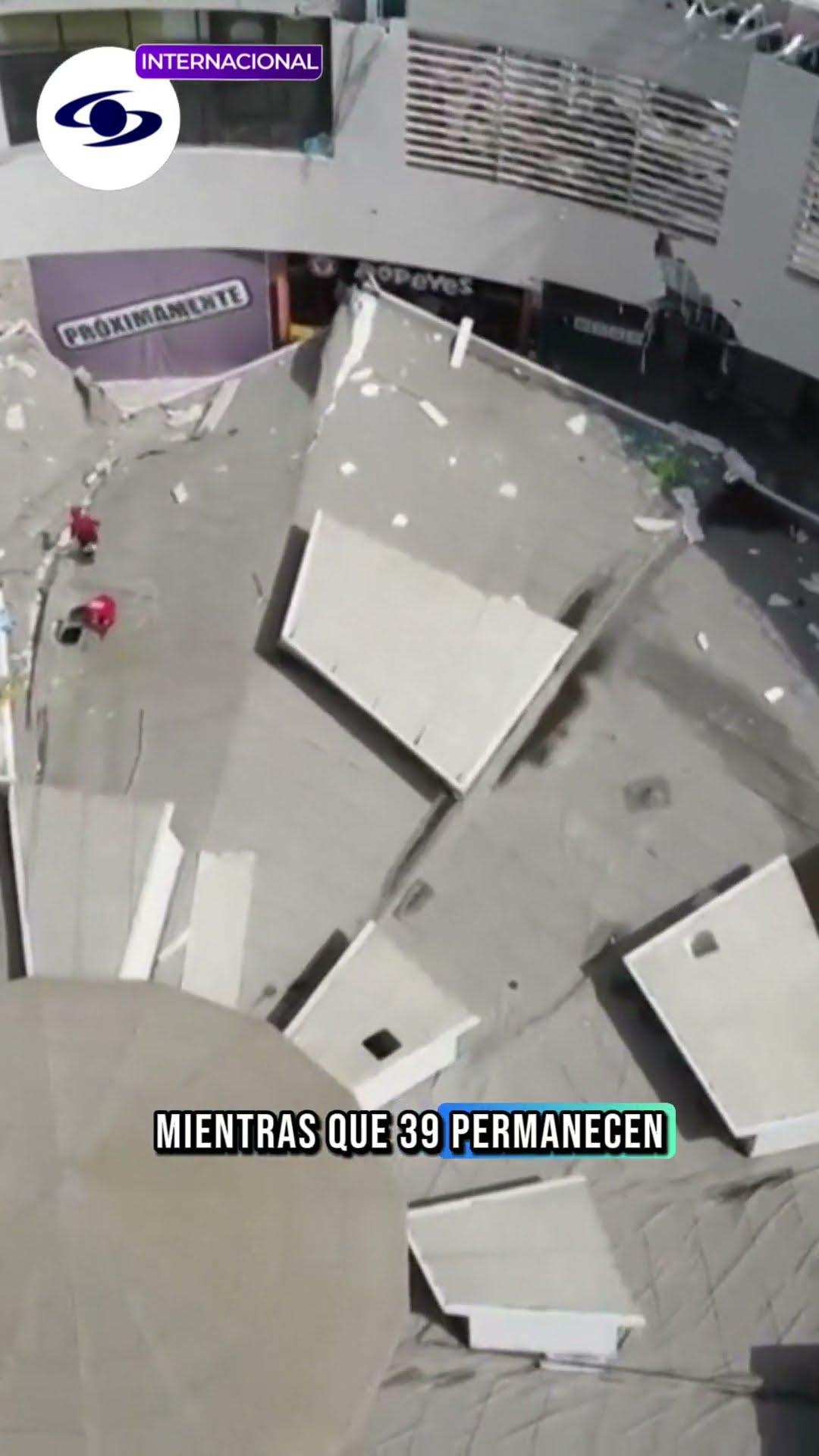 Seis muertos y 81 heridos deja desplome de techo de centro comercial en Perú