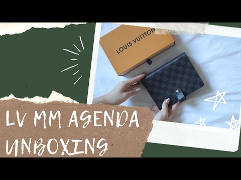 EARLY XMAS GIFT LOUIS VUITTON UNBOXING |  LV MM AGENDA DAMIER GRAPHITE