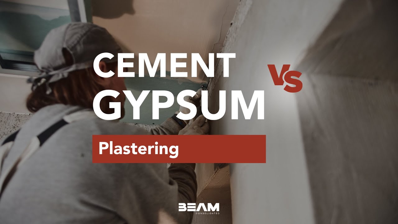 Cement vs Gypsum Plastering Uncovered YouTube