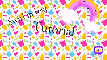 Vs swirl in text tutorial