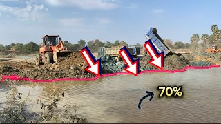 Amazing big project in Kampong Speu.[Bulldozers truck sso]