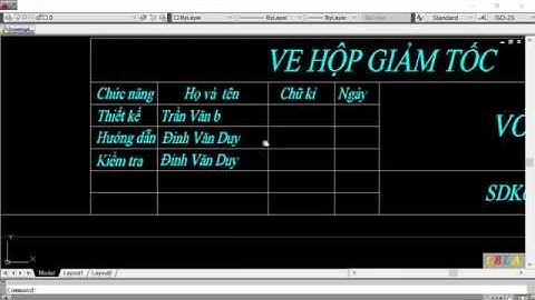 Giới thiệu Khung tên Block Attribute - Khung tên siêu tiện dụng