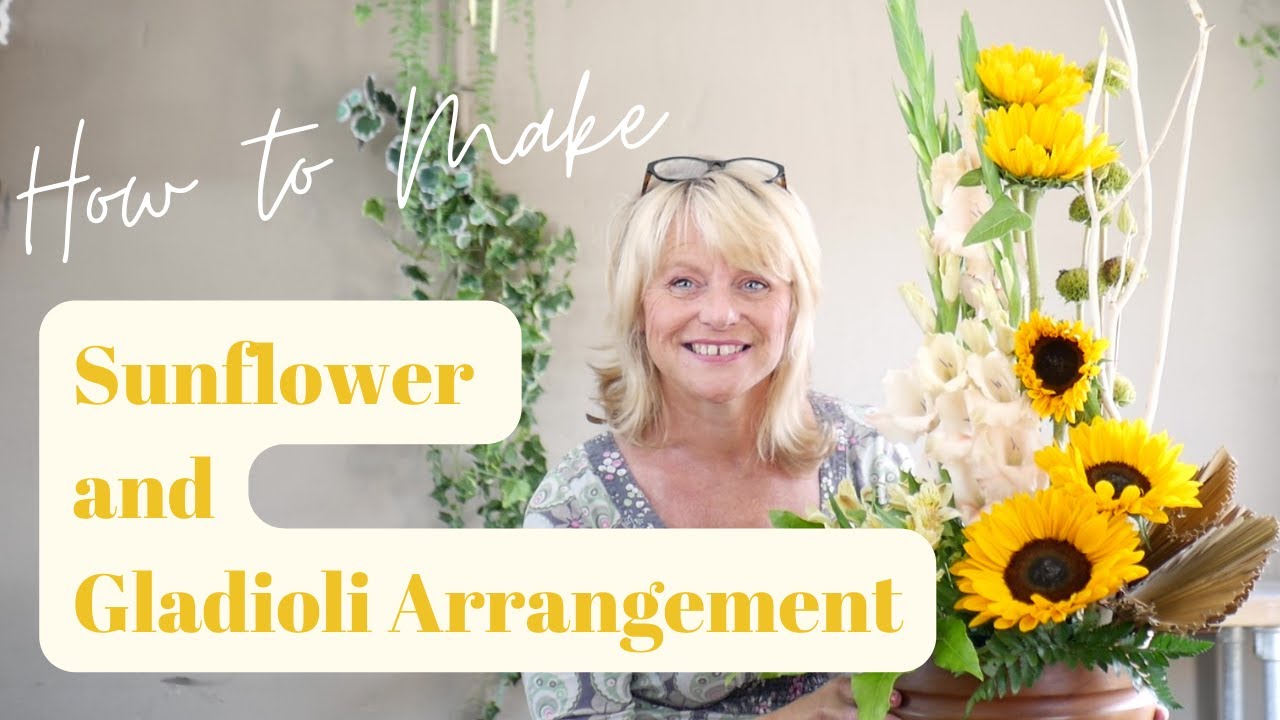 How to make a flower arrangement with Sunflowers HOW TO ARRANGE