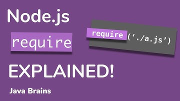 Require with node apis - Node.js Basics [10] - Java Brains