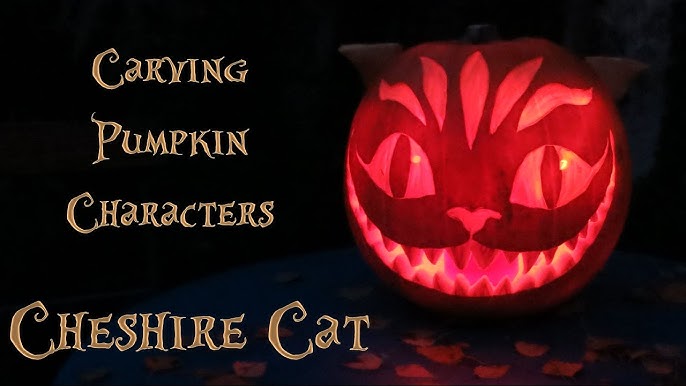 Pumpkin carving - Cheshire cat - YouTube pumpkin-carving-cheshire-cat-youtube