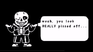 If you come back AFTER SPARING SANS  And keep fighting