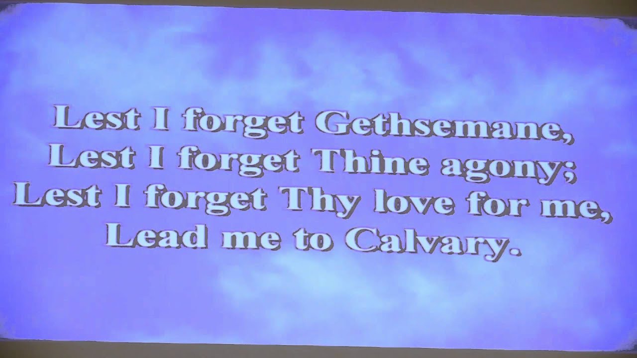 Hymn 317 Lead Me to Calvary 4216 YouTube