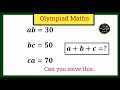 A nice algebra problem solving||Can you solve this problem||Find a+b+c=?||