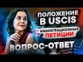 Иммиграционные петиции. Положение в USCIS. Иммиграция в США