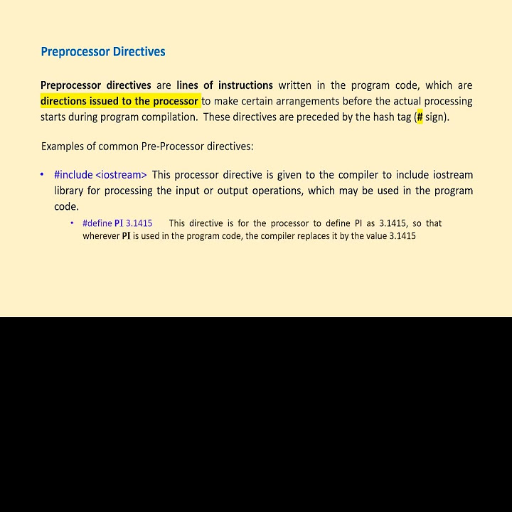 C++ Preprocessor Directives #Shorts #cpp - YouTube