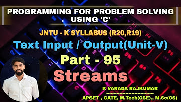 Part - 95   Streams (Text Input / Output)