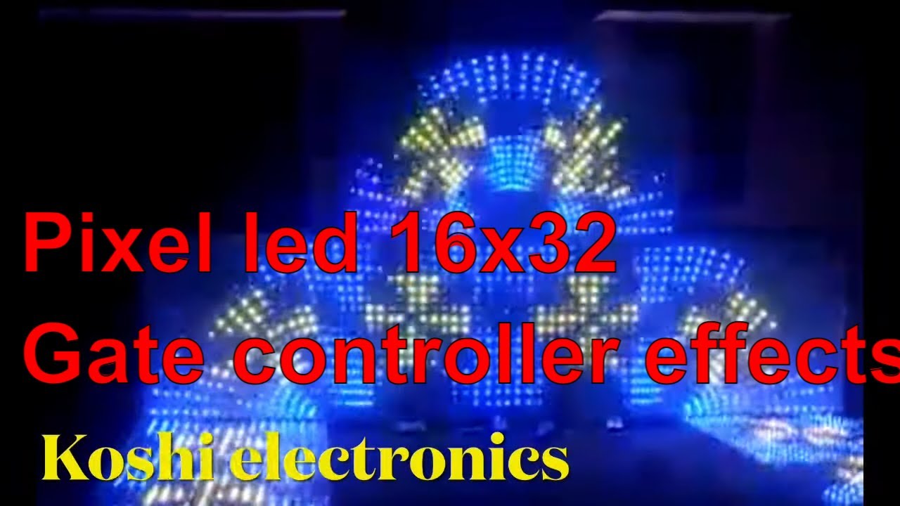 Pixel led Controller Design for (16x32) Gate - YouTube