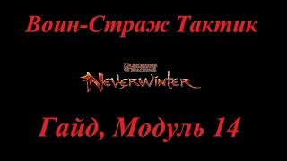 Neverwinter Online Гайд Воин-Страж Тактик М14 Билд