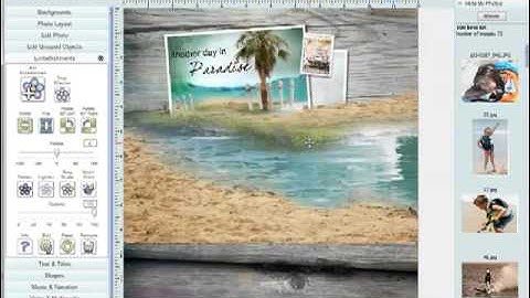 Use Digital Backgrounds to Add Photos & Create Post Cards for your digital layouts