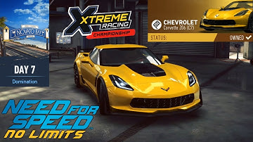 Need for Speed No Limits Xtreme Racing Championship Day 7 Domination Chevrolet Corvette Z06 (C7)
