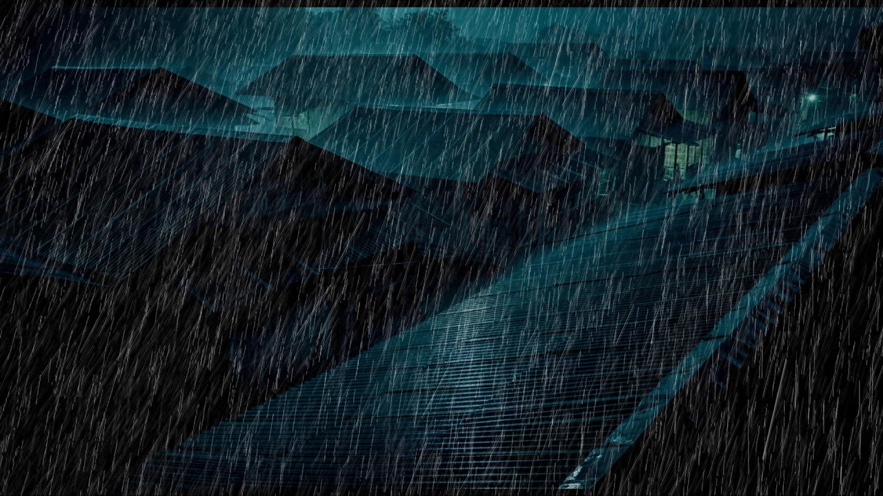 No Ads Rain Sounds for Sleeping - ASMR Thunder Rain On Roof for Deep Relaxing Sleep