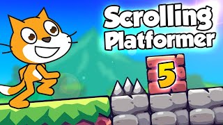Scratch Tutorial - How To Make A SCROLLING PLATFORMER - Part 5 - Smooth Scrolling