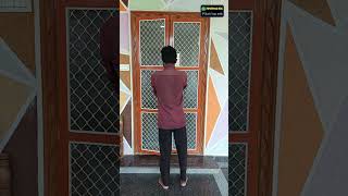 Aluminium mosquito net Grill Door Double #viralvideo #secunderabad #kapra #7095946456
