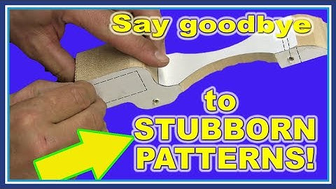 How to remove a Stubborn Scroll Saw Pattern