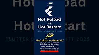 Hot Reload vs Hot Restart in Flutter — When & Why You Should Use Them?#shorts #flutter #flutter2025