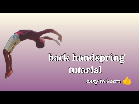▶️ back handspring tutorial✔️easy to learn👍 only 5 steps✌️@tonyflipper90