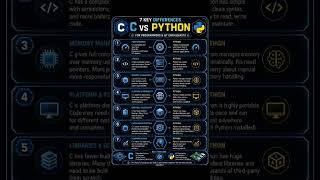 🐍 C vs Python | What's the Difference 🤔 | Which Programming Language Should You Learn #Shorts
