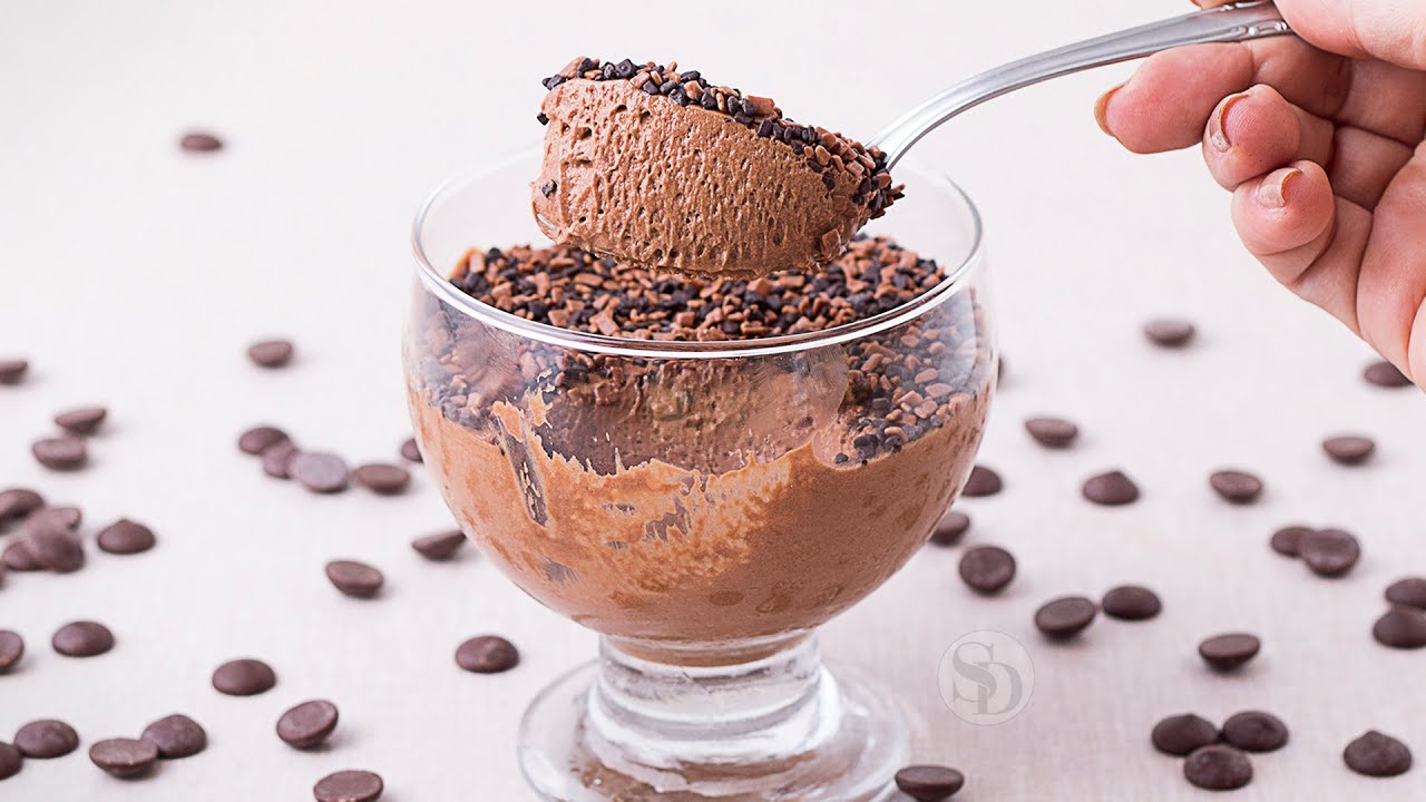 Mousse de Chocolate (sem claras em neve) | Super cremoso e bem aerado | Receita Sandra Dias