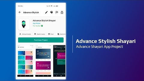 Advance Stylish Shayari Swb File For Sketchware With Advance Watermark Share System And Much More