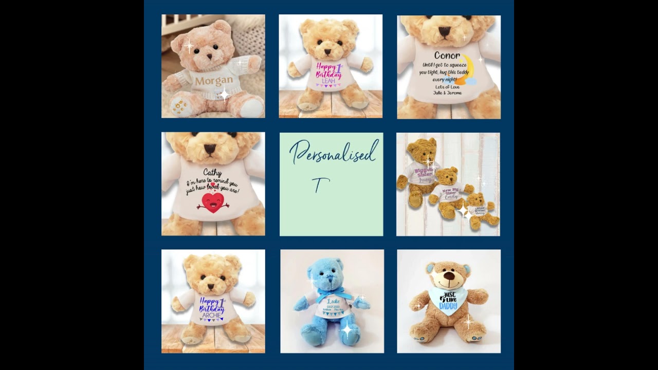Personalised Teddy Bears - Customised Ideas you'll love!