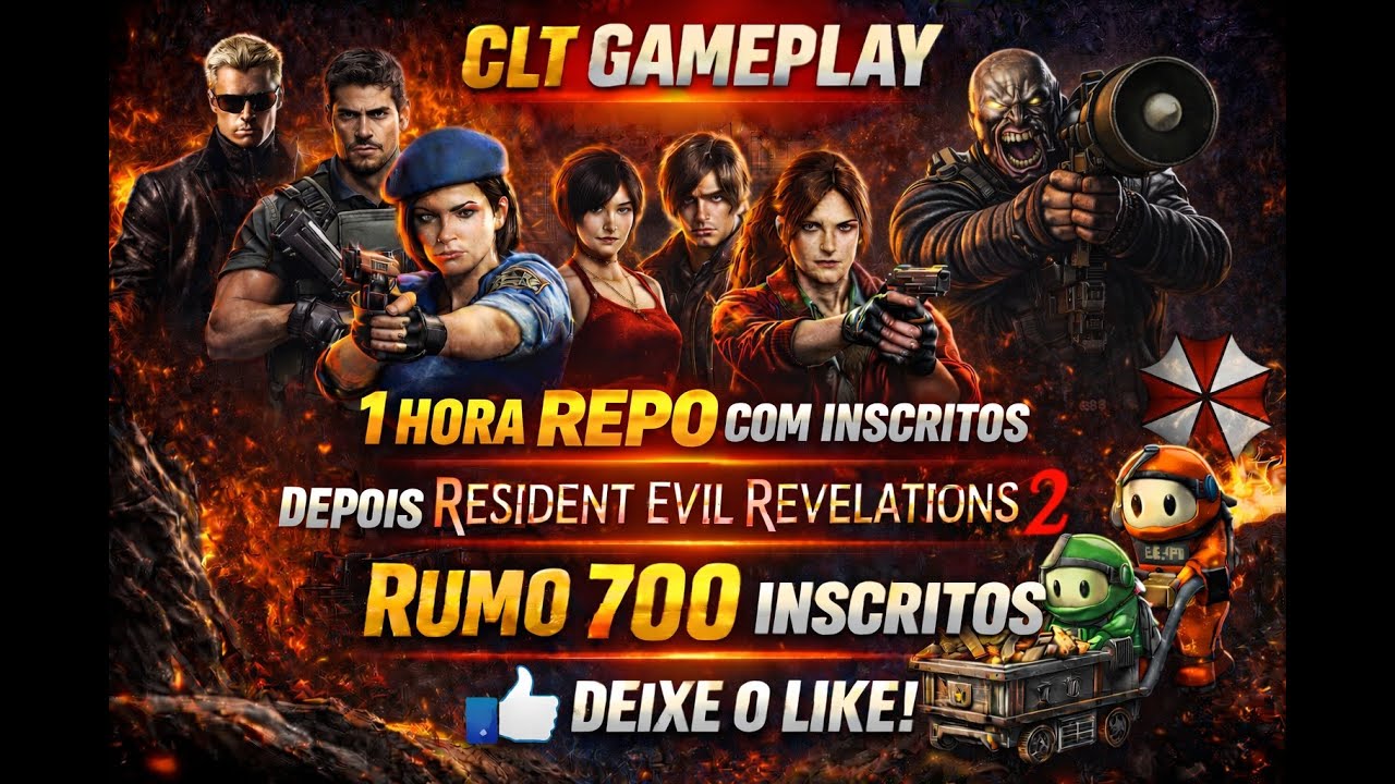 R.E.P.O com INSCRITOS e depois RESIDENT EVIL! RE9 em BREVE🔴LIVE😱 -  