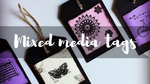 DIY Mixed Media Tag Easy Simple & Step By Step for Beginners
