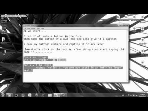 Visual Basic Infite Loop