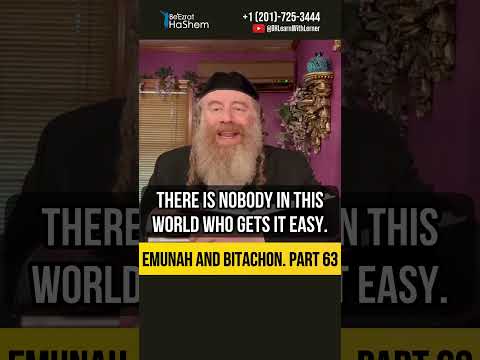 6️⃣3️⃣ Emunah and Bitachon 💡 Torah Study: The Only Escape from Worldly Burdens #Torah #shorts