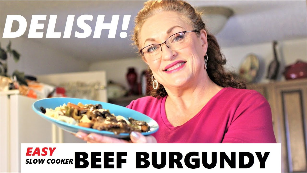 SLOW COOKER BEEF BURGUNDY RECIPE - YouTube