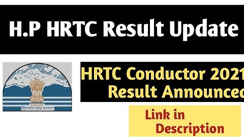 H.P Conductor Result 2021 Declared Today! Link in description